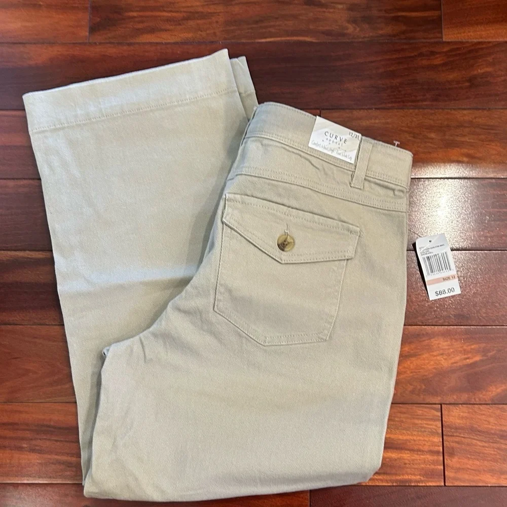NWT-Curve Appeal Concealed comfort waist wide Leg Pants size 12 - Picture 5 of 7